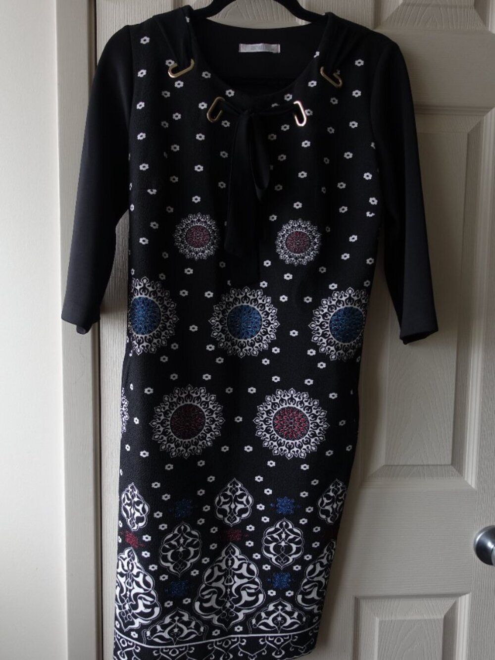 Aron Size 38 Floral Dress with pockets NWOT